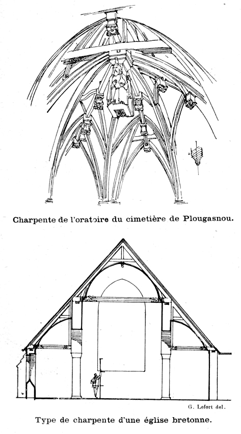 Les charpentes des glises bretonnes (Bretagne).