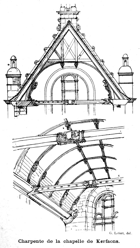 Les charpentes des glises bretonnes (Bretagne).