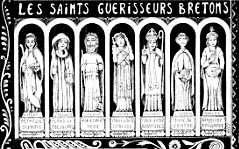 Les saints guérisseurs bretons (Bretagne).
