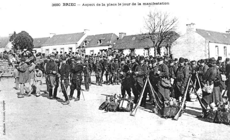 Ville de Briec (Briec-de-l'Odet) en Bretagne.