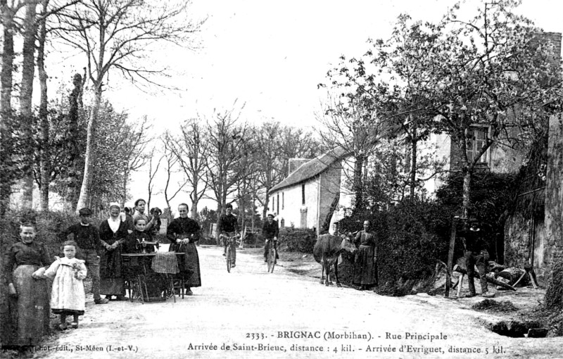 Ville de Brignac (Bretagne).