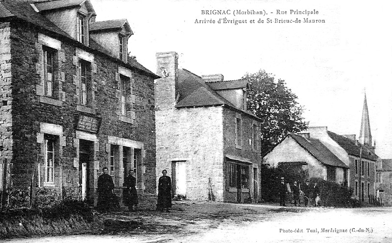 Ville de Brignac (Bretagne).