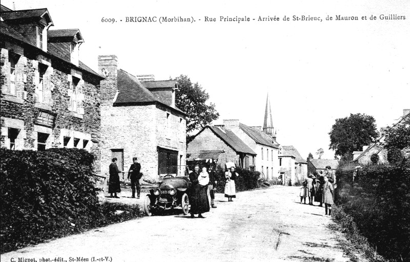 Ville de Brignac (Bretagne).