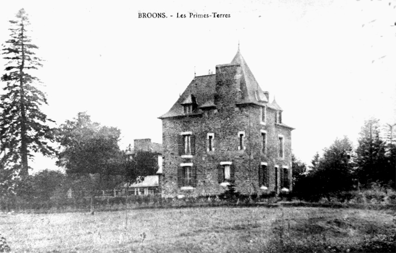 Ville de Broons (Bretagne) : manoir.