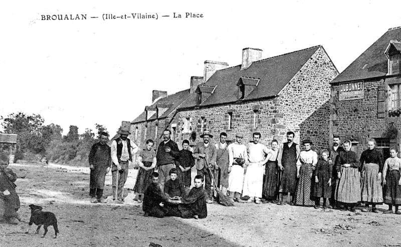 Ville de Broualan (Bretagne).