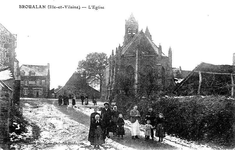 Ville de Broualan (Bretagne).