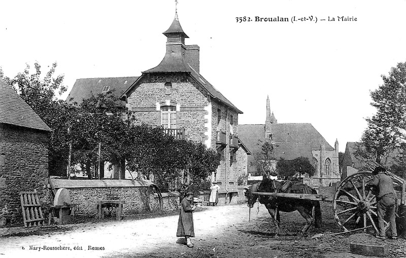 Ville de Broualan (Bretagne).