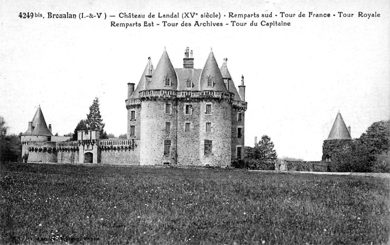 Château de Landal à Broualan (Bretagne).