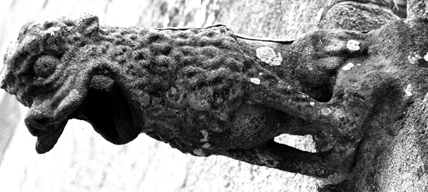 Gargouille de l'glise Notre-Dame de Bulat-Pestivien (Bretagne)