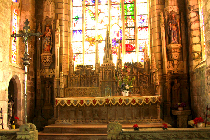 Matre-autel de l'glise Notre-Dame de Bulat-Pestivien (Bretagne)