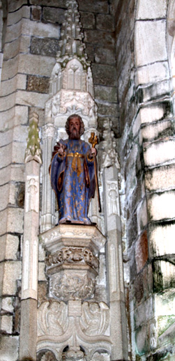 Statue de l'glise Notre-Dame de Bulat-Pestivien (Bretagne)