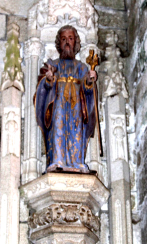 Statue de l'glise Notre-Dame de Bulat-Pestivien (Bretagne)