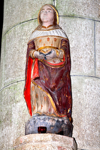 Statue de l'glise Notre-Dame de Bulat-Pestivien (Bretagne)