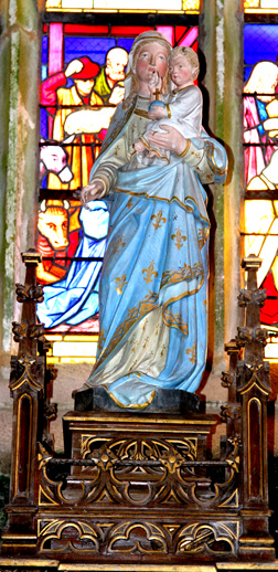 Statue de l'glise Notre-Dame de Bulat-Pestivien (Bretagne)