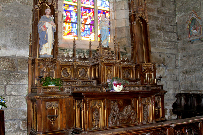 Retable de l'glise Notre-Dame de Bulat-Pestivien (Bretagne)