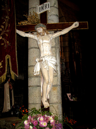 Statue de l'glise Notre-Dame de Bulat-Pestivien (Bretagne)