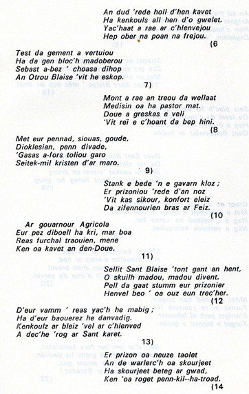 Bulat-Pestivien : Cantique de Saint Blaise