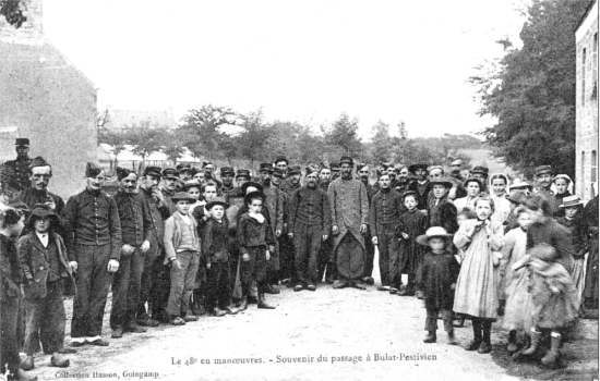 Ville de Bulat-Pestivien (Bretagne).