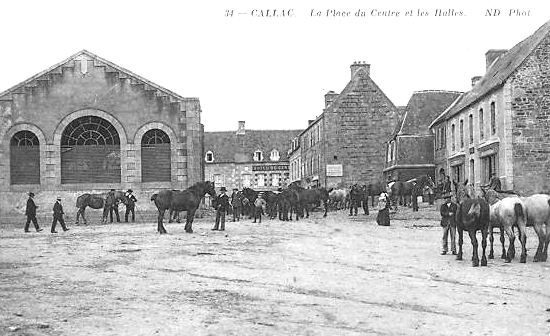 Les halles de Callac (Bretagne).