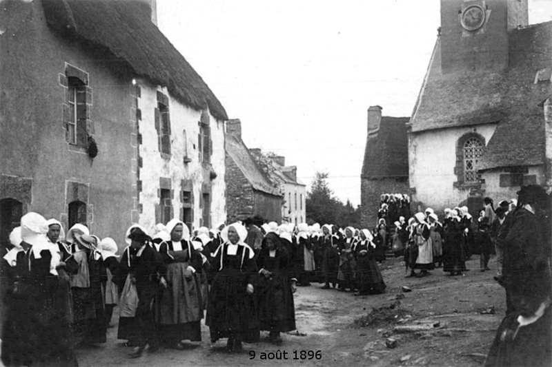 La paroisse de Camors le 9 août 1896 (Bretagne).