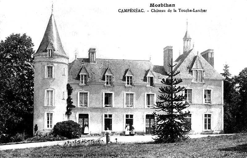 Chteau de la Touche-Larcher  Campnac (Bretagne).