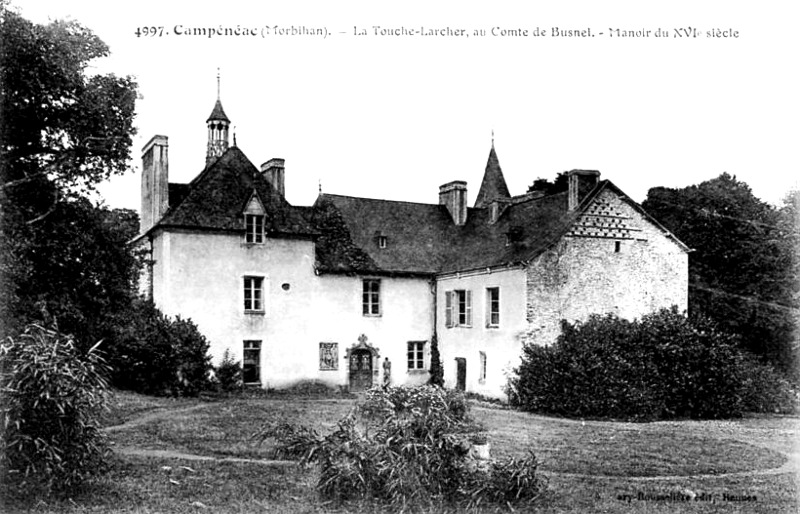 Chteau de la Touche-Larcher  Campnac (Bretagne).