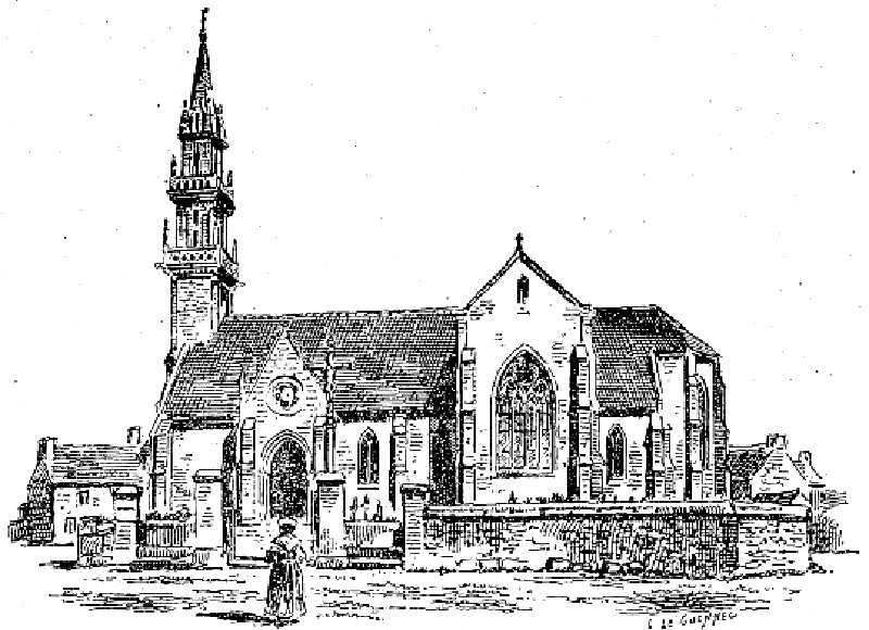 Nouvelle église de Carantec (Bretagne).