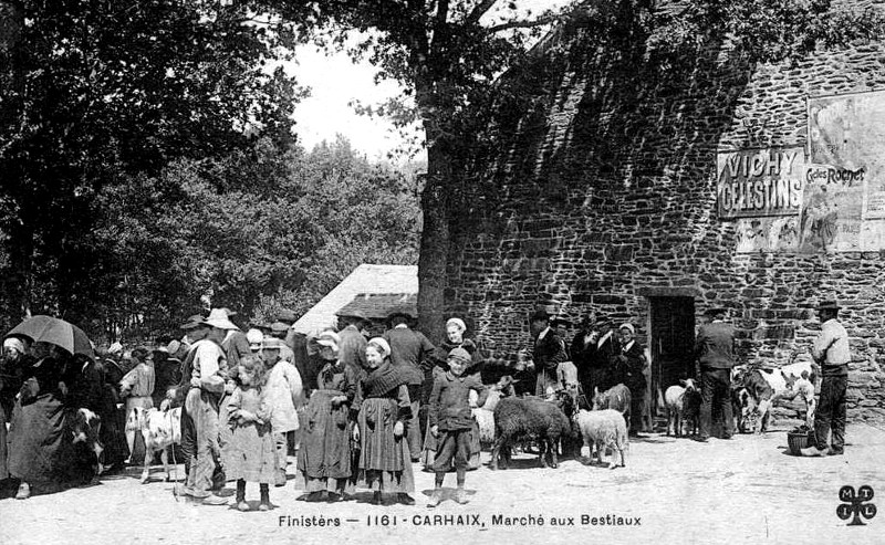 Ville de Carhaix-Plouguer (Bretagne).