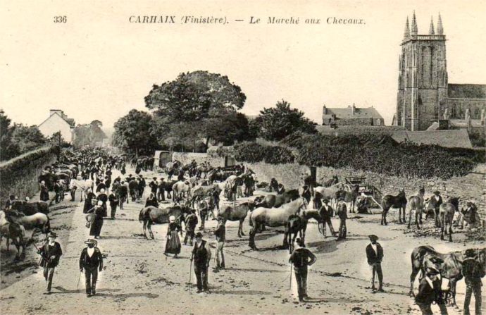 Marché de Carhaix-Plouguer (Bretagne).