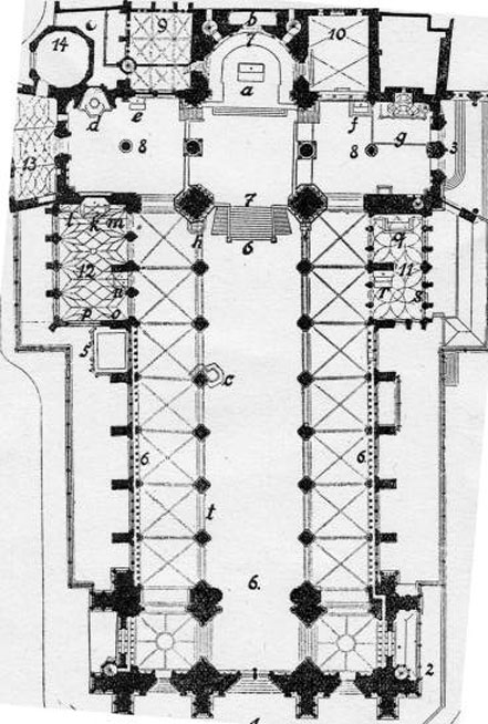 Plan de la Cathdrale de Strasbourg