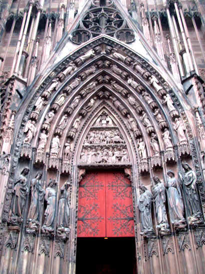 Cathdrale de Strasbourg : portail occidental Sud
