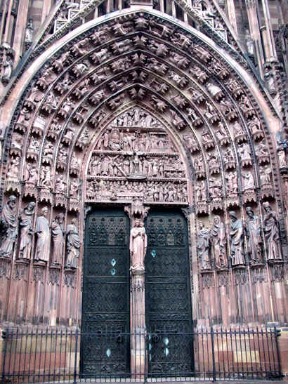 Cathédrale de Strasbourg : portail occidental central