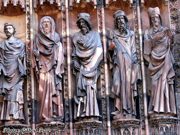 Cathdrale de Strasbourg : porte occidental central