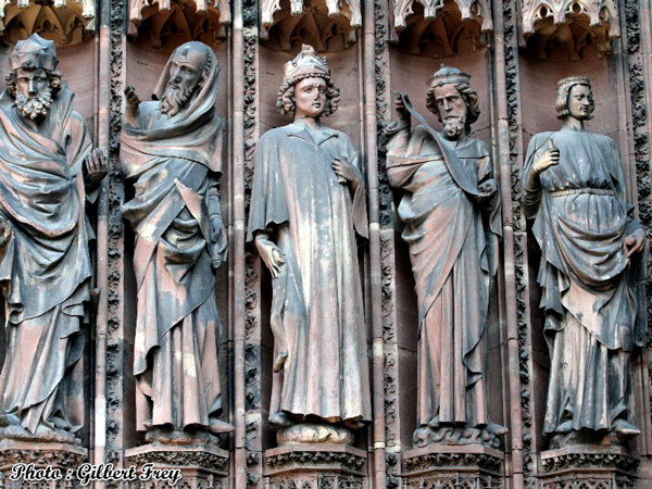 Cathdrale de Strasbourg : porte occidental central