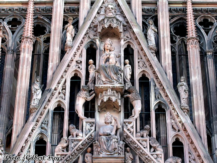 Cathdrale de Strasbourg : porte occidental central