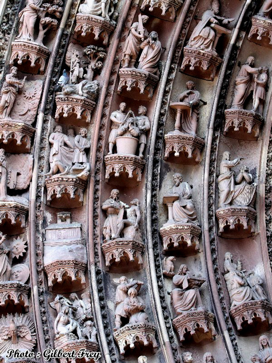 Cathédrale de Strasbourg : porte occidental central