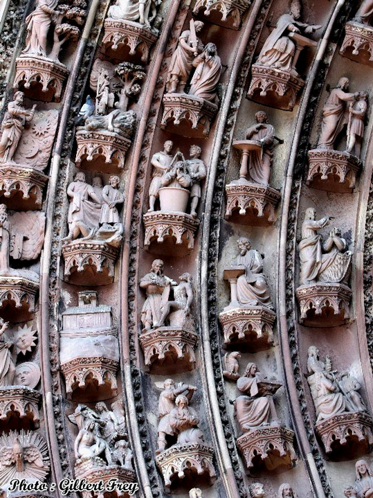 Cathdrale de Strasbourg : porte occidental central