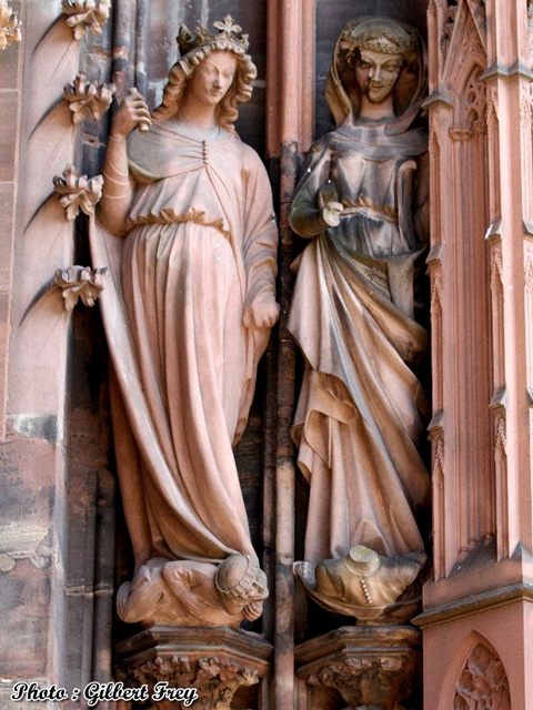 Cathédrale de Strasbourg : portail occidental Nord (gauche)