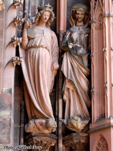 Cathdrale de Strasbourg : portail occidental Nord (gauche)