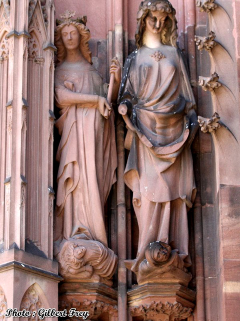 Cathdrale de Strasbourg : portail occidental Nord (gauche)