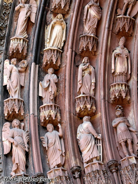 Cathédrale de Strasbourg : portail occidental Nord (gauche)