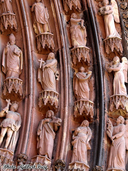 Cathdrale de Strasbourg : portail occidental Nord (gauche)