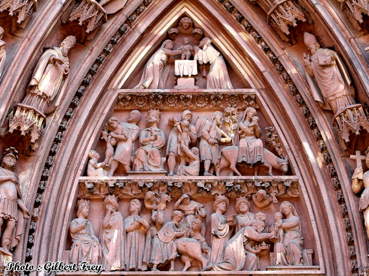 Cathdrale de Strasbourg : portail occidental Nord (gauche)