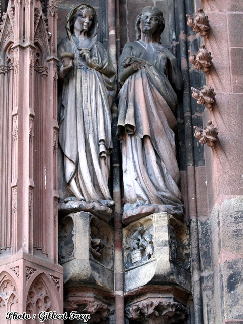 Cathédrale de Strasbourg : portail occidental Sud (droite)