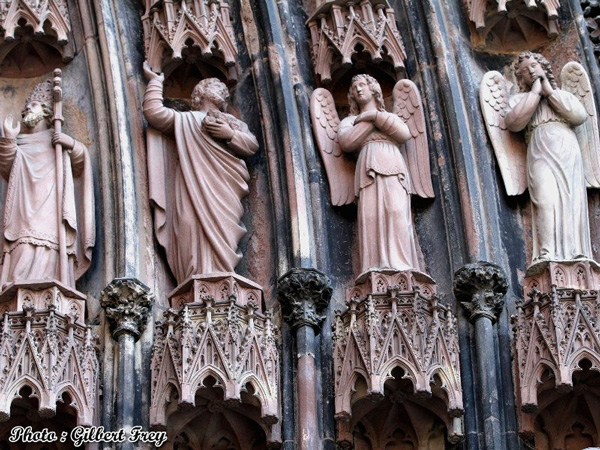 Cathdrale de Strasbourg : portail occidental Sud (droite)