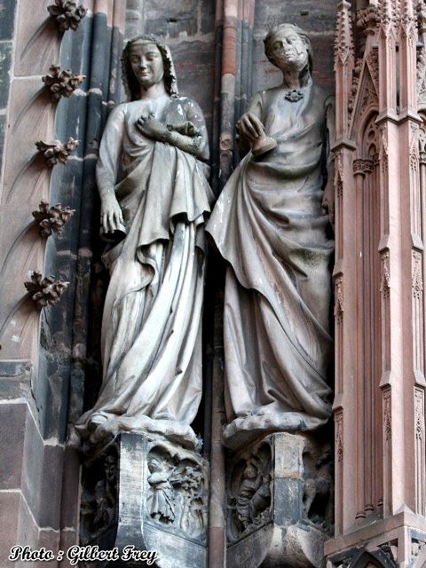 Cathédrale de Strasbourg : portail occidental Sud (droite)