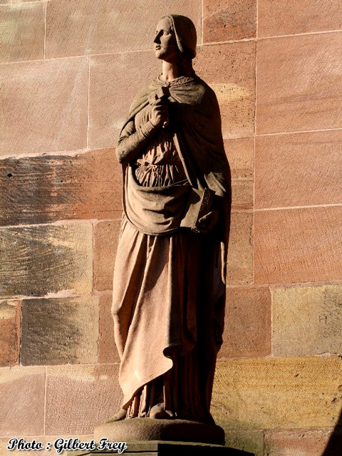 Cathdrale de Strasbourg : faade Sud du transept (vers 1220-1235)