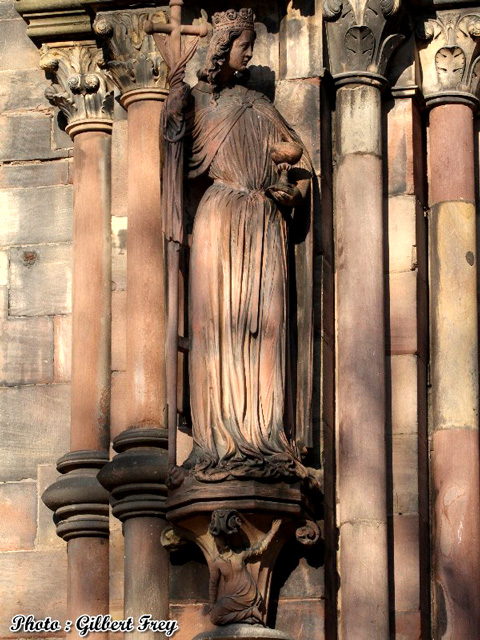 Cathdrale de Strasbourg : faade Sud du transept (vers 1220-1235)