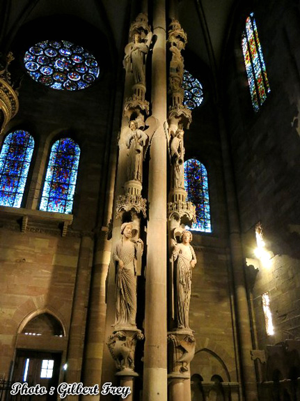 Cathdrale de Strasbourg : la colonne des Anges