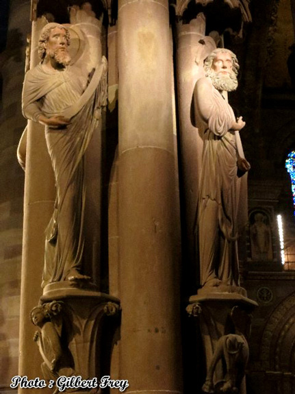 Cathdrale de Strasbourg : la colonne des Anges